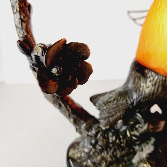 Hummingbird Bedside Lamp Night Light Decorative Resin 2004 Amber Bronze *Read - Picture 6 of 16